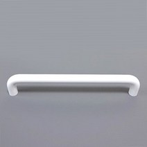 ㄷ자 봉 가구 싱크대 붙박이장 손잡이 화이트, 128mm