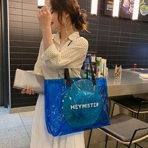 잇츠온 PVC가방 쇼퍼백 비치백 투명 물놀이 방수백