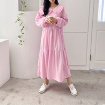 나야홍 빅사이즈 202 캉캉라운드카라원피스 DGRG460