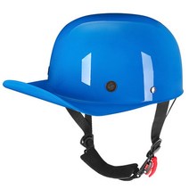 야구 헬멧 검투사 쉴드풋가드 레트로 여름 바이크 오토바이 모자 머리 보호 기어 남자 여자 반 스쿠터 Casque 모토 외부 승마 사이클링, [02] L, [10] 10