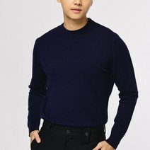 엘엑스티 남성용 소프트 라운드 울 니트 스웨터