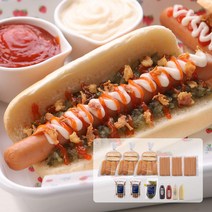 스테프핫도그 DIY21세트 (브리오쉬번3+파티소시지3+구운양파2+랠리쉬피클1+소스4종), 단품