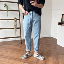포시즌 테이퍼드 보이핏 데님 청바지 28~38size