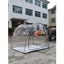 알파인텐트 경량 방수 비박 텐트 확대 햇빛 레저 텐트 PVC 투명 꽃 집 식물 성장 방 2 명 군인 야외 캠핑, 01 150cm Width