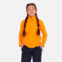 22로시놀 주니어 스키복 GIRL 1/2 ZIP FLEECE SAFRON