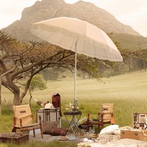 감성 캠핑 파라솔 비치 테라스 옥상 정원 차박 태슬 각도조절 높이조절 파라솔, 감성캠핑파라솔+수납가방