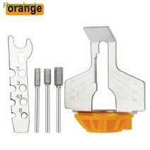 체인톱 연삭기 소형 전기톱 전기 톱 샤프너 그라인더 체인 샤프닝 어태치먼트 미니 드릴 전동 공구 5개 1, 01 orange