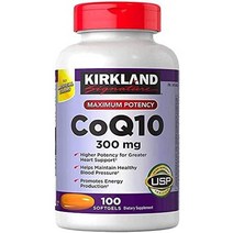 미국직구 커클랜드 시그니처 Coq10 300mg 100 소프트젤-CoQ10, 수량, 상세참조