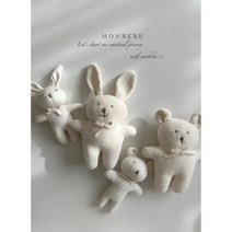 아기슈트 유아 여아 핑크 면 겨울 몽베베 바니 인형