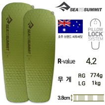[텐잘남] SEATOSUMMIT 씨투써밋 캠프 매트 SI 자충 매트리스, 캠프 매트 SI LG