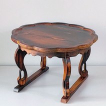 casa2580 미니데코 꽃잎소반(35cm) 호족반 돌잡이 노트북 다과상