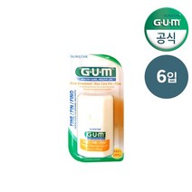GUM 검 치과 파인 언왁스 대용량 치실183m 540 6개입, 없음