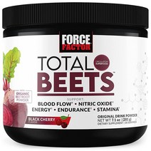 Total Beets Superfood Beet Root Powder with Nitrates to Support Circulation Blood Flow Nitric Oxid, Original Powder, Black Cherry