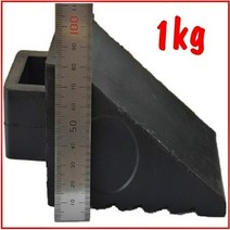 차량 자동차 고임목 1kg 90W x 135L x 80H (mm) 손잡이장착 이동성간편 휴대성편리 오르막 내리막 주차 버팀목 합성고무