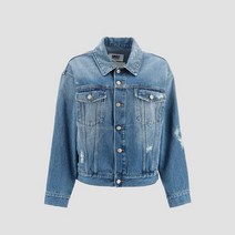 리본즈 메종 마틴 마르지엘라 여성 MM6 23SS 중청 데님자켓 S52AM0239 S30589 973 65600556155238671725 (P002754029)