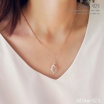 [이쁜] 삼족섬 실버 롱 목걸이