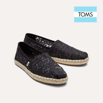 [탐스] [공식] 슈즈 알파가타 로프 에스파듀 레이스 슬립온 Black