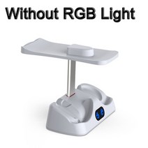 플레이스테이션VR2 PSVR2 컨트롤러 용 VR2 충전 홀더 RGB 라이트 VR 헤드셋 디스플레이 스탠드 플레이 스테이션 액세서리 도크, [02] Without RGB Light, 02 Without RGB Light, 한개옵션1