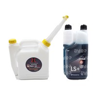 몬스터 2L 혼합통 + 허스크바나 2T 엔진오일 연료통 예초기 엔진톱 체인 2싸이클용 벌초 제초