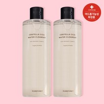 퓨어포레﻿ 센텔라 청소년 사춘기 약산성 여드름 저자극 트러블 클렌징 워터클렌저 500ml, 2개