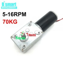 12 V DC 웜 기어 모터 감속기 24v 강력한 높은 토크 볼트 전기 반전 박스 도어 로봇 Bringsmart, 24v 200rpm, Package P
