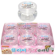 클리어투명슬라임(2000원X6개)슬라임 클리어슬라임 투명슬라임 촉감놀이 단체선물 판촉물, 본상품