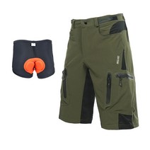 남자 패딩 헐렁한 사이클링 반바지 반사 mtb 산악 자전거 자전거 타기 바지 조절 허리