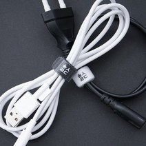 힐링쉴드 케이블타이 벨크로 전선정리 화이트 일반 타입 10매, 없음