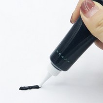 아크릴물감 백드롭페인팅재료 가구 페인트 목재 수리 문 바닥 개조 스크래치 구멍 균열 순백색 18g, 40.3pcs - balck