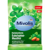 미볼리스 무설탕 유칼립투스 멘톨 봉봉 사탕 75g 1팩 x 6개