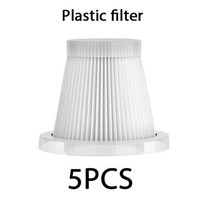 샤오미 휴대용 자동차 진공 청소기 충전식 핸드 헬드 청소기 사이클론 흡입 집진기, Plastic filter X5