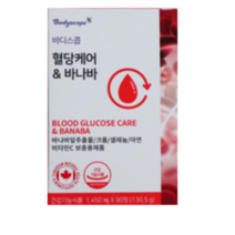 바디스콥 혈당 관리 조절 바나바잎 효능 여주추출물 식후 당 혈당상승 억제 영양제 크로솔산 효능 혈당케어 억제(3개월), 90정, 2개