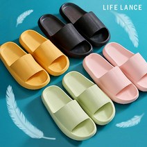 (1+1)라이프란스 층간소음방지 실내화 거실화 남여공용 EVA 사무실 슬리퍼 푹신한 쿠션 실내 슬리퍼, 그린44-45(270~275mm), 색상랜덤42-43(260~265mm)