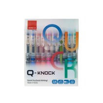 동아 Q노크 10색 세트 0.4mm 큐노크 볼펜, 1개
