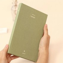 만년형 하이라이트 일기장 L B6 투데이즈하이라이트 플래너 북클로스 데일리다이어리 하이라이트다이어리 만년형 패브릭다이어리 일기 만년다이어리, 03 세이지