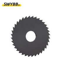 미니 전기 원형 톱날 밀링 절삭 공구 CNC 슬롯 가공 카바이드 HSS 티타늄 블랙 코팅 40mm 60mm 63mm 75mm 슬리팅 금속강, 0.8mm, HSS Nitride