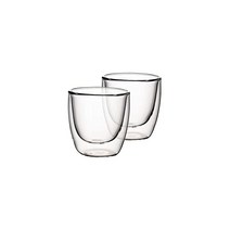 [정규 수입품] Villeroy & Boch(빌레로이 & 보호) 페어 머그컵 아르테사노 핫 & 콜드 비버리지 텀블러 S 110ml 2개 세트 더블 월 글라스 페어 세트 내열 글라스 전자 레인지·식세기 대응