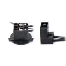 브라더피 H7 라이트 소켓 DIY용 차량용 전구소켓 전구 커넥터 배선, 구형 검정