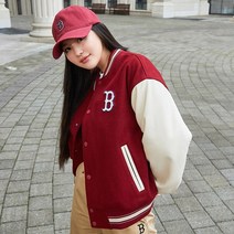 MLB 베이직 미디움 로고 울 바시티자켓 4COLOR 190903