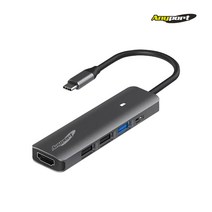애니포트 AP-TC51PH 5IN1 알루미늄바디 C타입허브 PD 100W USB허브
