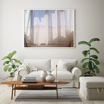 유홍아트 가로형 창문 바다 햇살 풍경 사진 그림 액자 프레임 6호 (8554532), 11.노을감성창문