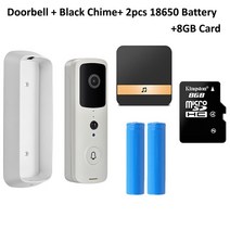 현관cctv 감사카메라 반려동물 cctv 무인카메라 wifi 초인종, 8GB tf 카드 추가, au 플러그