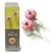 .미니로 미니어처 수공예 이어폰 EPU-01 핑크도너츠