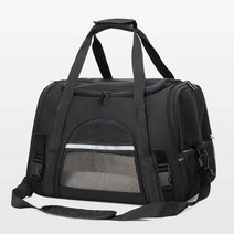 강아지 캐리어 애견 캐리어 캐리어 가방 휴대용 애완 동물 배낭 통기성 캘리포니아, 검은색