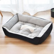 극세사 애견 하우스 방석, 블랙, 1p