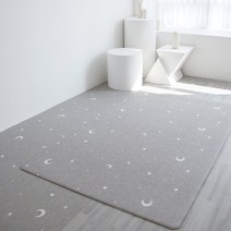 이지 놀이방 유아 거실 발코니 베란다 애견 다용도매트, 03.양면 달과별/도시