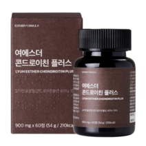 여에스더 뼈건강 콘드로이친 플러스 뼈영양제 관절영양제, 60정, 2개