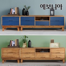 에보니아 헤일리 소나무 거실장, 거실장 2x5 올오크
