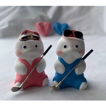 골프 지방이 석고방향제 +리필용액 5ml + 선물포장, 다우니, 차량용방향제, 초록