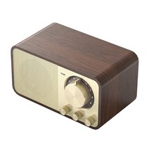 레트로 블루투스 스피커 ai 캠핑 야외 자전거 오토바이 휴대용 나무 호환 5.0 클래식 사운드 박스 스테레오 서라운드 슈퍼베이스 서브 우퍼 aux fm 라디오 컴퓨터 pc, 활기 없는